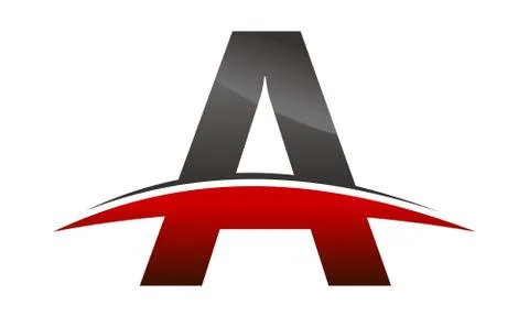 Swoosh Initial A Stock-Illustration