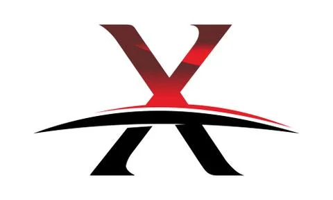 Swoosh Initial X Stock-Illustration