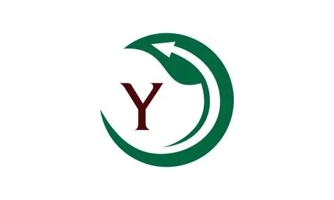 Swoosh Leaf Initial Y Stock-Illustration