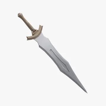 dark blade Low-poly 3D Model