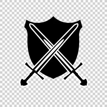 Sword and shield icon 14 스톡 일러스트