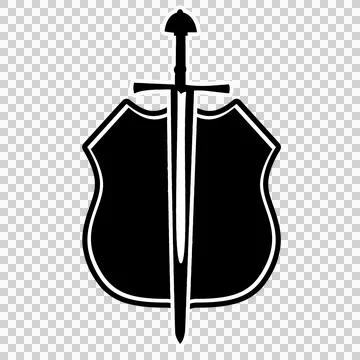 Sword and shield icon 17 Stock Illustration