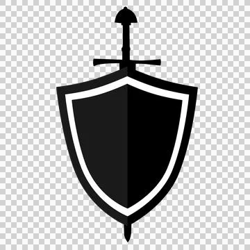 Sword and shield icon 2 Stock Illustration