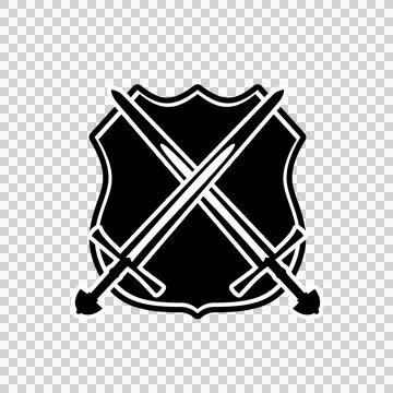 Sword and shield icon 20 스톡 일러스트