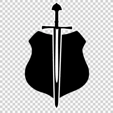 Sword and shield icon 25 Stock Illustration