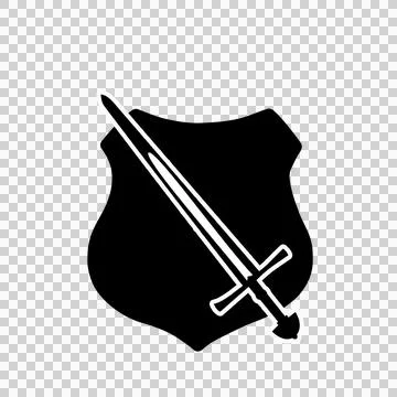Sword and shield icon 27 스톡 일러스트