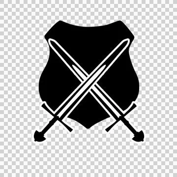 Sword and shield icon 28 Stock Illustration
