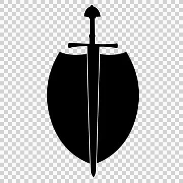 Sword and shield icon 29 스톡 일러스트