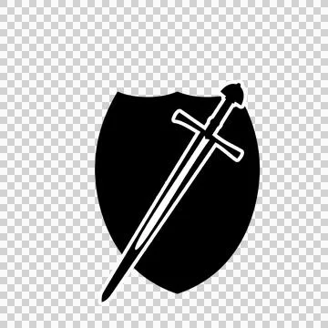 Sword and shield icon 32 스톡 일러스트