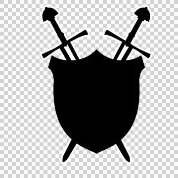 Sword and shield icon 9 스톡 일러스트