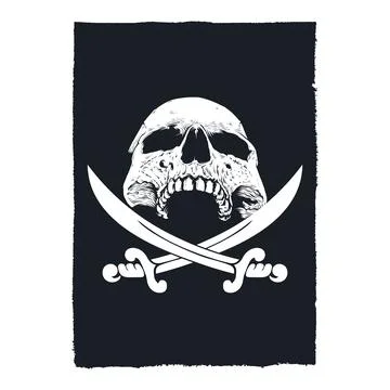 Sword and skull design vector. イラスト素材