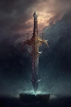 Sword of answering Stock Illustration