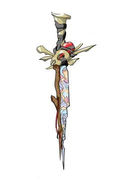 A sword concept design, a weapon art Stock Illustration