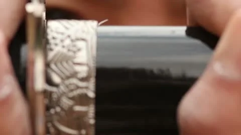 Sword Draw and Close Extreme Close Up Stock Footage 10876435