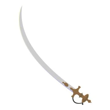 Sword drawing Illustrazione stock