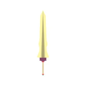Sword fantasy vector medieval weapon illustration isolated blade battle. War  イラスト素材