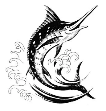 Sword fish Stock Illustration