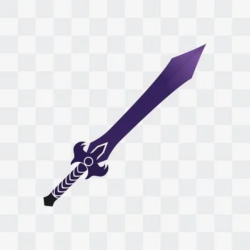 Sword game item vector symbol logo template Stock Illustration