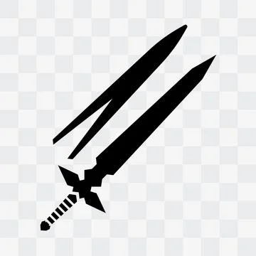 Sword game item vector symbol logo template 스톡 일러스트