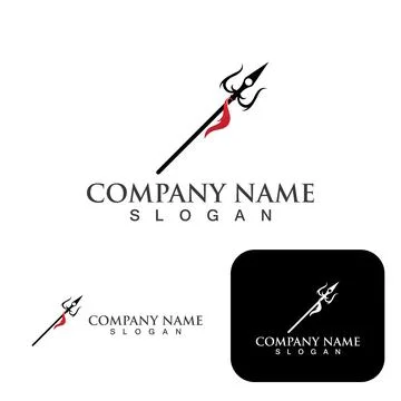 Sword game item vector symbol logo template Stock Illustration