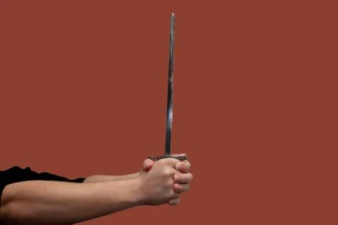 Sword in hand Stock Photos