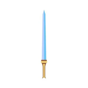  Sword hand vector illustration medieval isolated vintage weapon design. K... Foto stock