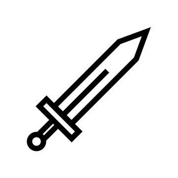 Sword i item con. Weapon. Vector. Stock Illustration