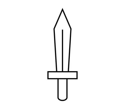 Sword icon illustrated in vector on white background sword icon illustrate... Stock Photos