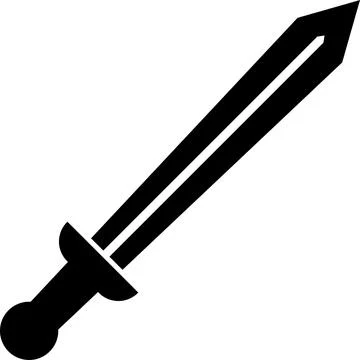 Sword icon. Stock Illustration