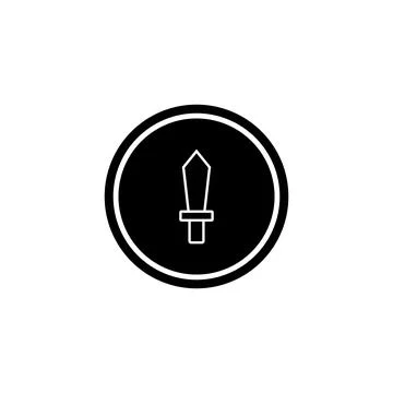 Sword icon vector Stock Illustration