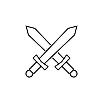 Sword icon vector Stock Illustration