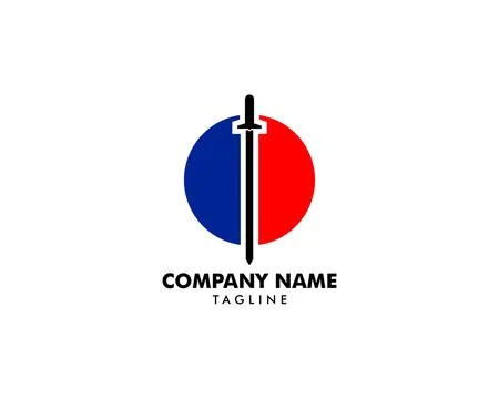 Sword icon vector illustration design logo Stock Illustration