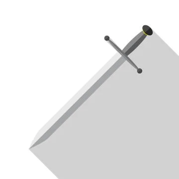 Sword icon. Vector illustration. Illustrazione stock