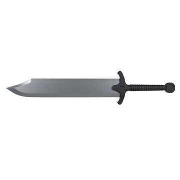 Sword isolated on white background Illustration
