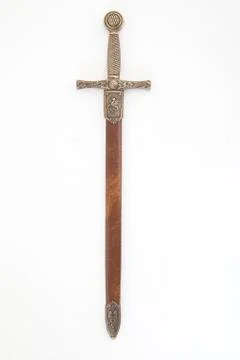 Sword isolated on white background Stock Photos