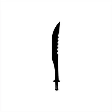 Sword isolated on white background. Pirates and Executioner sword ancient w.. Stock Illustration