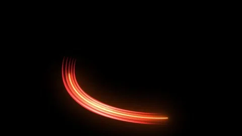 Sword Light Trail Effect. Slash Effect. Cutting with Knife. 4K Stock Footage 278208568