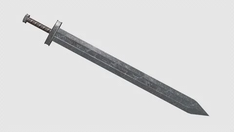 Sword Loop With Alpha Channel Stock-Footage 346743335
