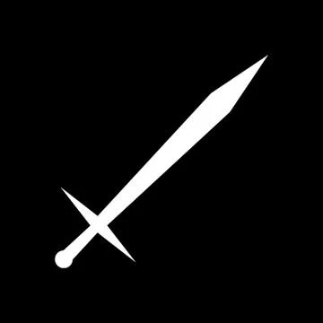 Sword sign icon. Stock Illustration