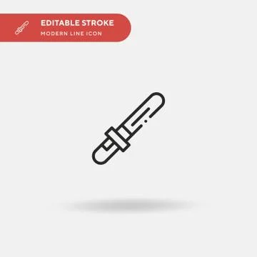Sword Simple vector icon. Illustration symbol design template for web mobile  Stock Illustration