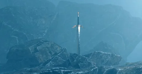 Sword in the stone Video stock 153726168