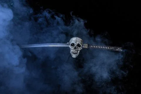 Sword Through Skeleton Skull Photos