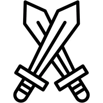 Sword Vector Icon Design Illustration Stock Illustration