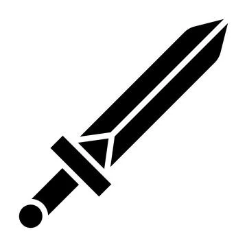 Sword Vector Icon Design Illustration Stock Illustration