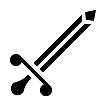 Sword Vector Icon Design Illustration Stock Illustration