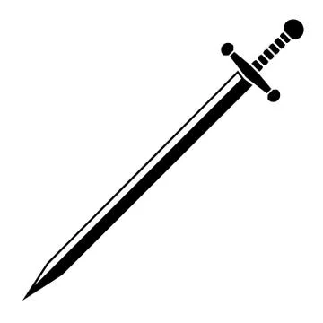Sword. Vector illustration Stock Illustration