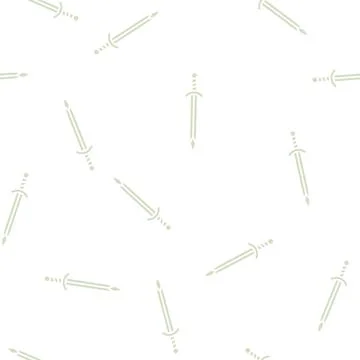 Sword weapon glyph seamless pattern Stock Illustration