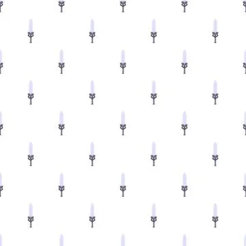 Sword weapons repeating pattern on white background Stock Illustration