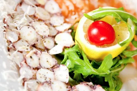 Swordfish carpaccio Stock Photos
