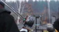 Swords in hands of fearless and powerful medieval knights, fight for justice HD Footage